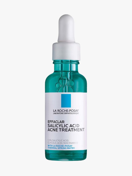 La Roche-Posay Effaclar 1.5% Salicylic Acid Serum in branded dropper component on a light gray background